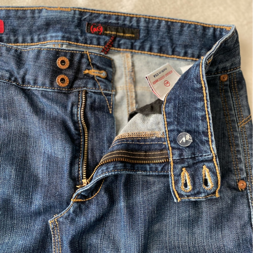AG Adriano Goldschmied Demure Denim Pencil Skirt Front Slit Pockets size 29 - Picture 11 of 16